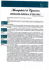 Vista preliminar de documento ORDENANZA MUNICIPAL N° 922-CMPC