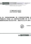 Vista preliminar de documento Comunicado de la convocatoria N.° 004-2025