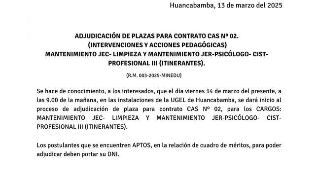Adjudicación