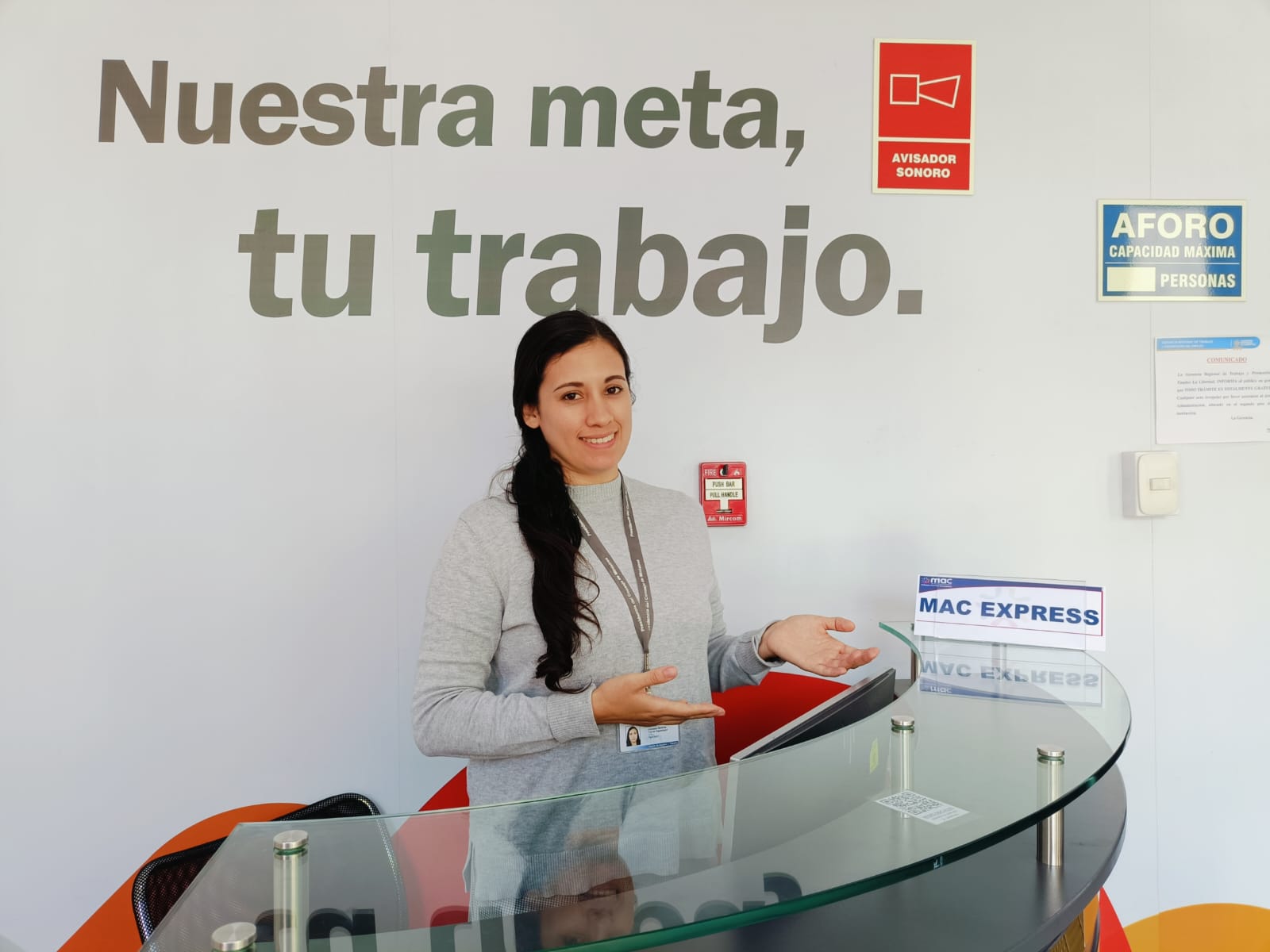 “Mac Express” Se Trasladó A La Gerencia Regional De Trabajo Para Brindar Sus Servicios
