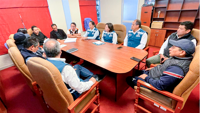 Cenepred evalúa puntos críticos de activación de quebradas  en el distrito de Challhuanca, provincia de Aymaraes-Apurímac