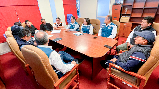 Cenepred evalúa puntos críticos de activación de quebradas  en el distrito de Challhuanca, provincia de Aymaraes-Apurímac