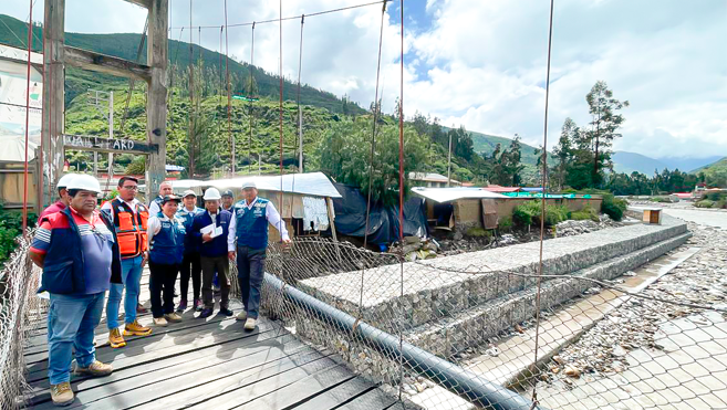 Cenepred evalúa puntos críticos de activación de quebradas  en el distrito de Challhuanca, provincia de Aymaraes-Apurímac