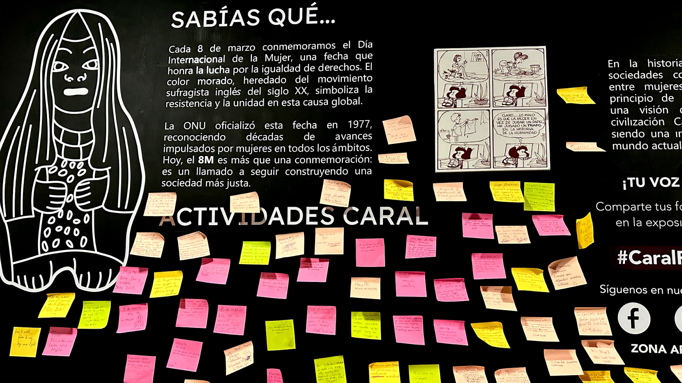 Visitantes de exposición “El Rol de la Mujer en la Civilización Caral” nos dejan sus mensajes y reflexiones
