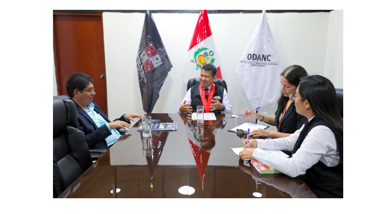 Jefe de la Odanc Tumbes sostiene Reunión con Decano Colegio de Abogados de Tumbes