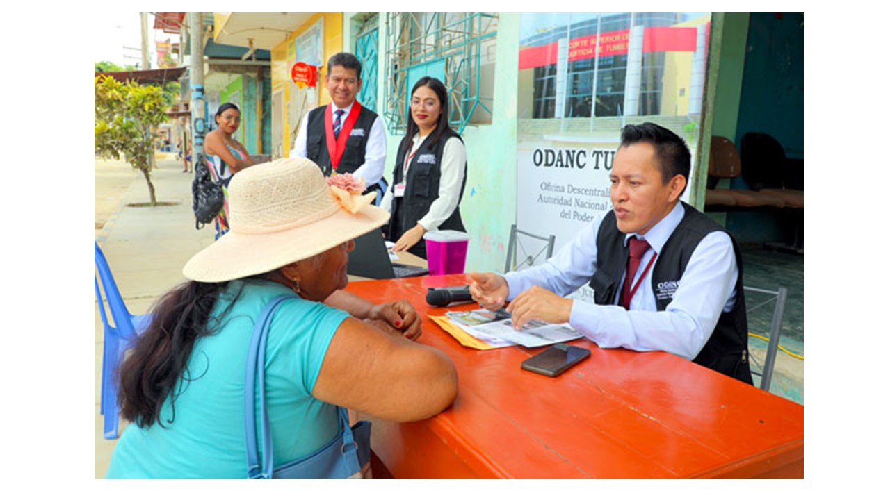 Odanc Tumbes brindó Atenciones en Programa de Mesa Itinerante en Pampa Grande