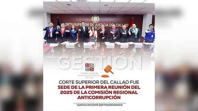 Corte Superior de Justicia del Callao fue sede de la primera sesión del 2025 de la Comisión Regional Anticorrupción CRAC