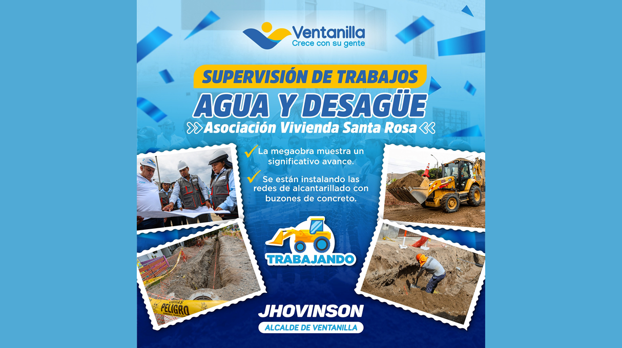 🚰🏗️ Avanza la megaobra de agua y desagüe en Santa Rosa, beneficiando a vecinos tras 30 años de espera. ¡Ventanilla crece! ✅👏