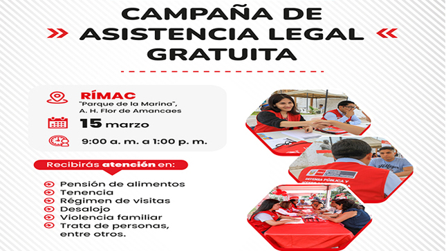 CAMPAÑA DE ASISTENCIA LEGAL GRATUITA