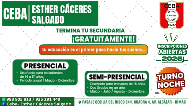 ¡ Termina tu Secundaria Gratuitamente y Abre las Puertas a tu Futuro !