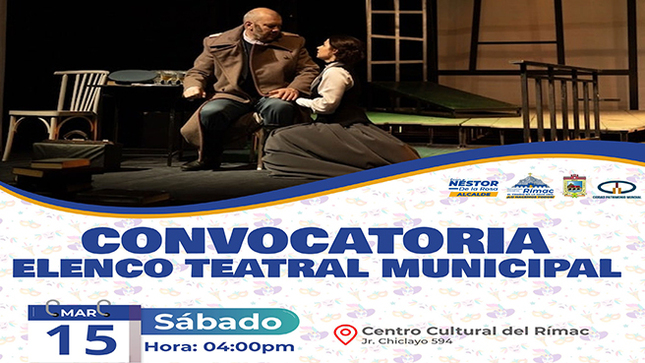 ¡ Convocatoria para el Elenco Teatral Municipal !