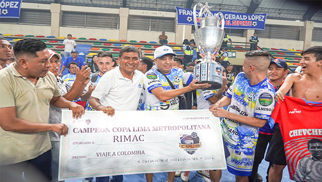 ¡ El Rímac Campeón de la Copa Lima Metropolitana y se va a Colombia !
