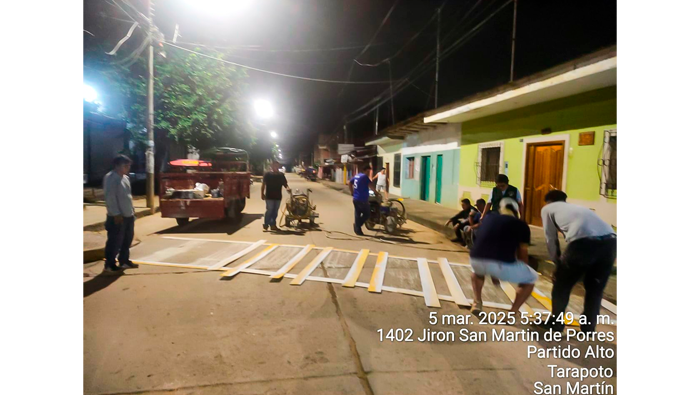 MPSM inicia pintado de seรฑalizaciรณn vial en Instituciones Educativas.
