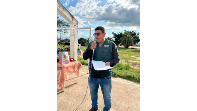 Juramentación al Comité de Gestión y Desarrollo del Asentamiento Humano "Los Olivos del sector Yumbite - Tarapoto".