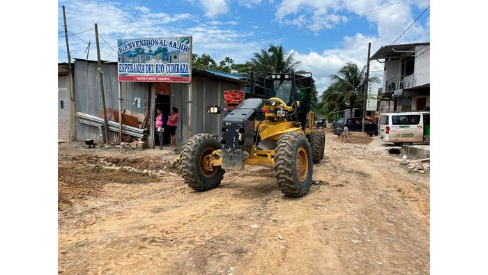 Mejoramiento de calles en la AA.VV Fortaleza de Cumbaza - sector Yumbite - parte baja de Tarapoto.