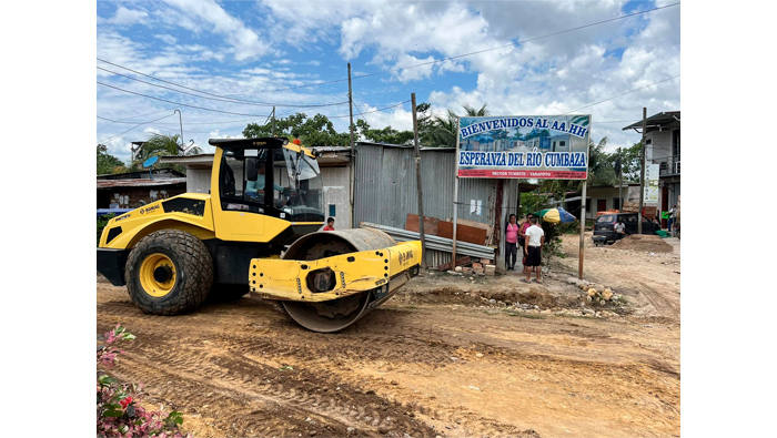Mejoramiento de calles en la AA.VV Fortaleza de Cumbaza - sector Yumbite - parte baja de Tarapoto.