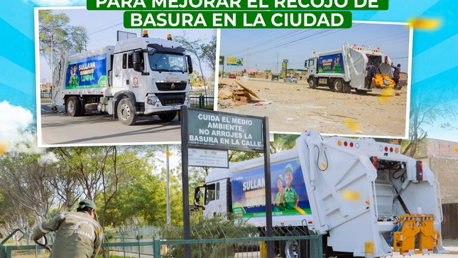 Sullana incorpora cinco nuevas compactadoras para mejorar el recojo de basura en la ciudad