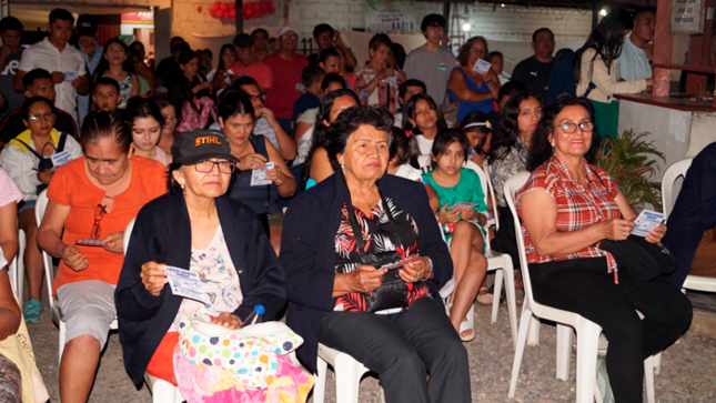 Noche cultural y bingo Show. 