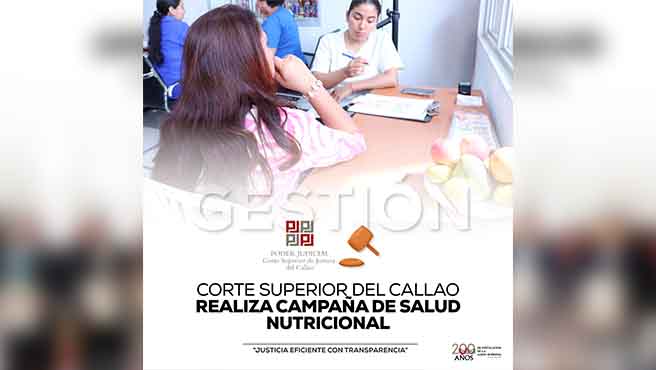 Corte Superior de Justicia del Callao realiza campaña nutricional