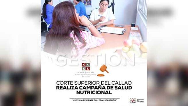 Corte Superior de Justicia del Callao realiza campaña nutricional