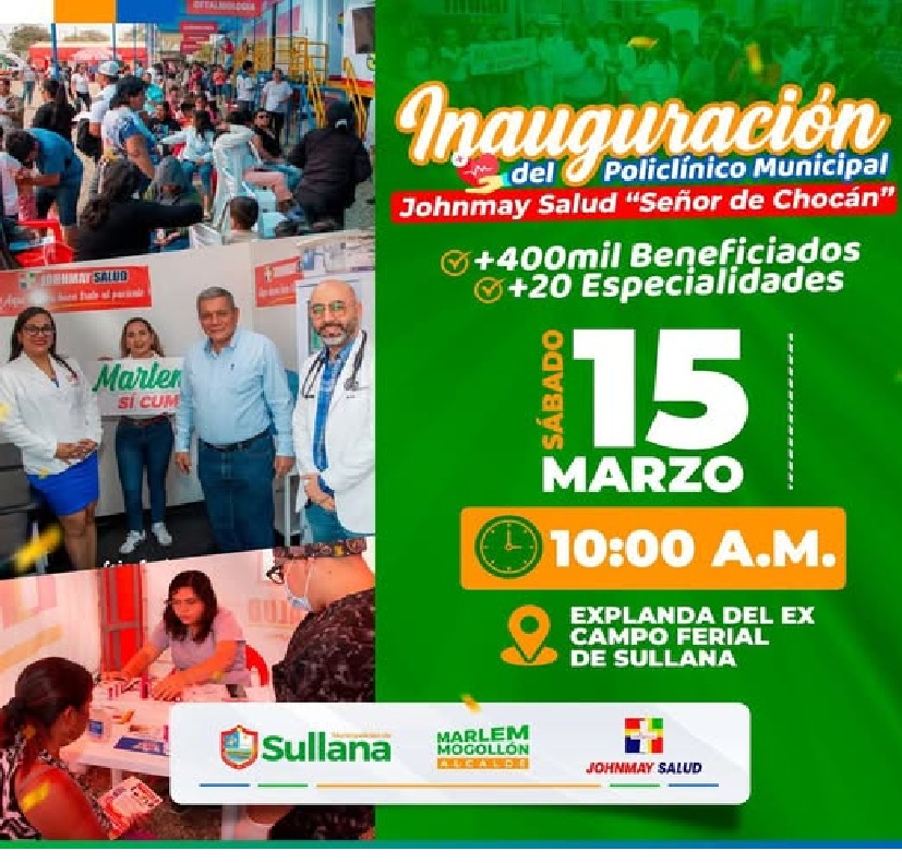 ¡Invitación a inauguración del policlínico municipal!