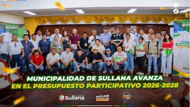 Municipalidad de Sullana avanza en el prepuesto participativo 2026-2028