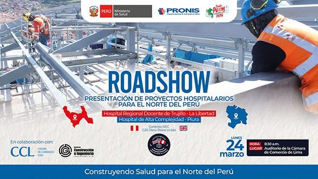 Convocan a empresas constructoras para la ejecución de proyectos hospitalarios en el norte del Perú