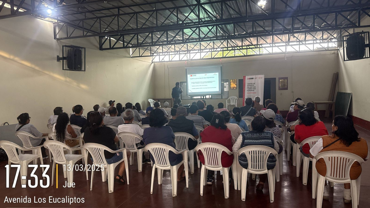 Ministerio de Justicia informó a vecinos de Matazango sobre sucesión intestada