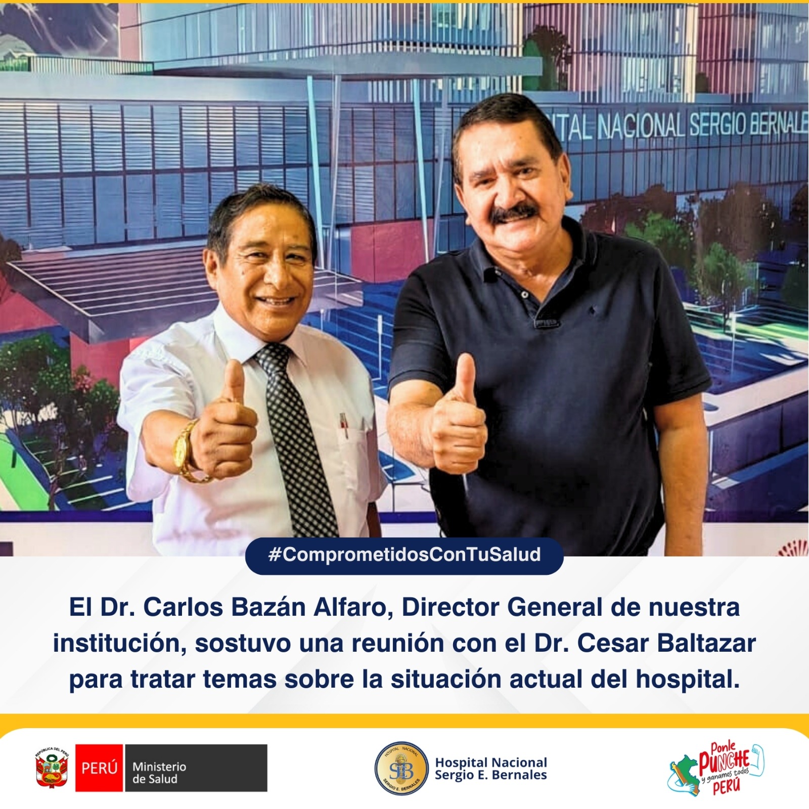 Hospital Nacional Sergio E. Bernales presenta al nuevo director