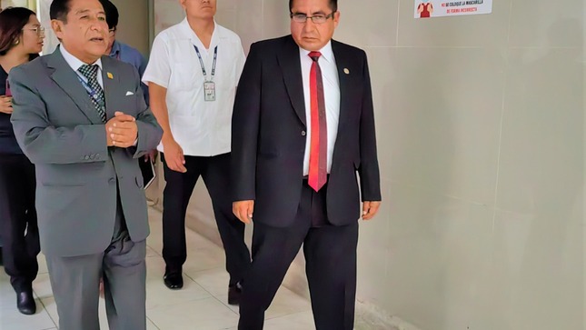 Hospital Nacional Sergio E. Bernales recibió visita inopinada de congresista Pariona Sinche 