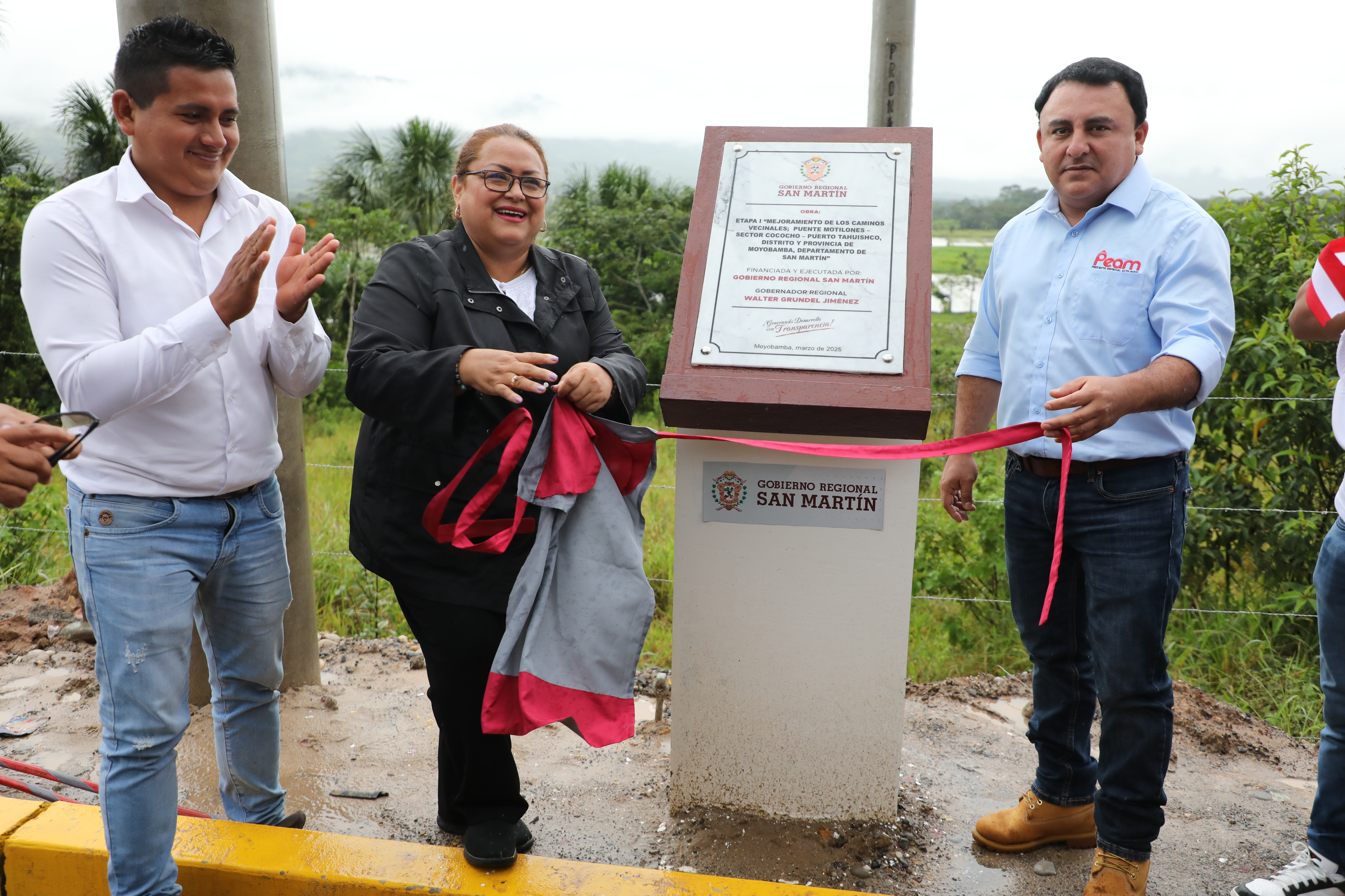 GORESAM inaugura primera etapa del asfaltado