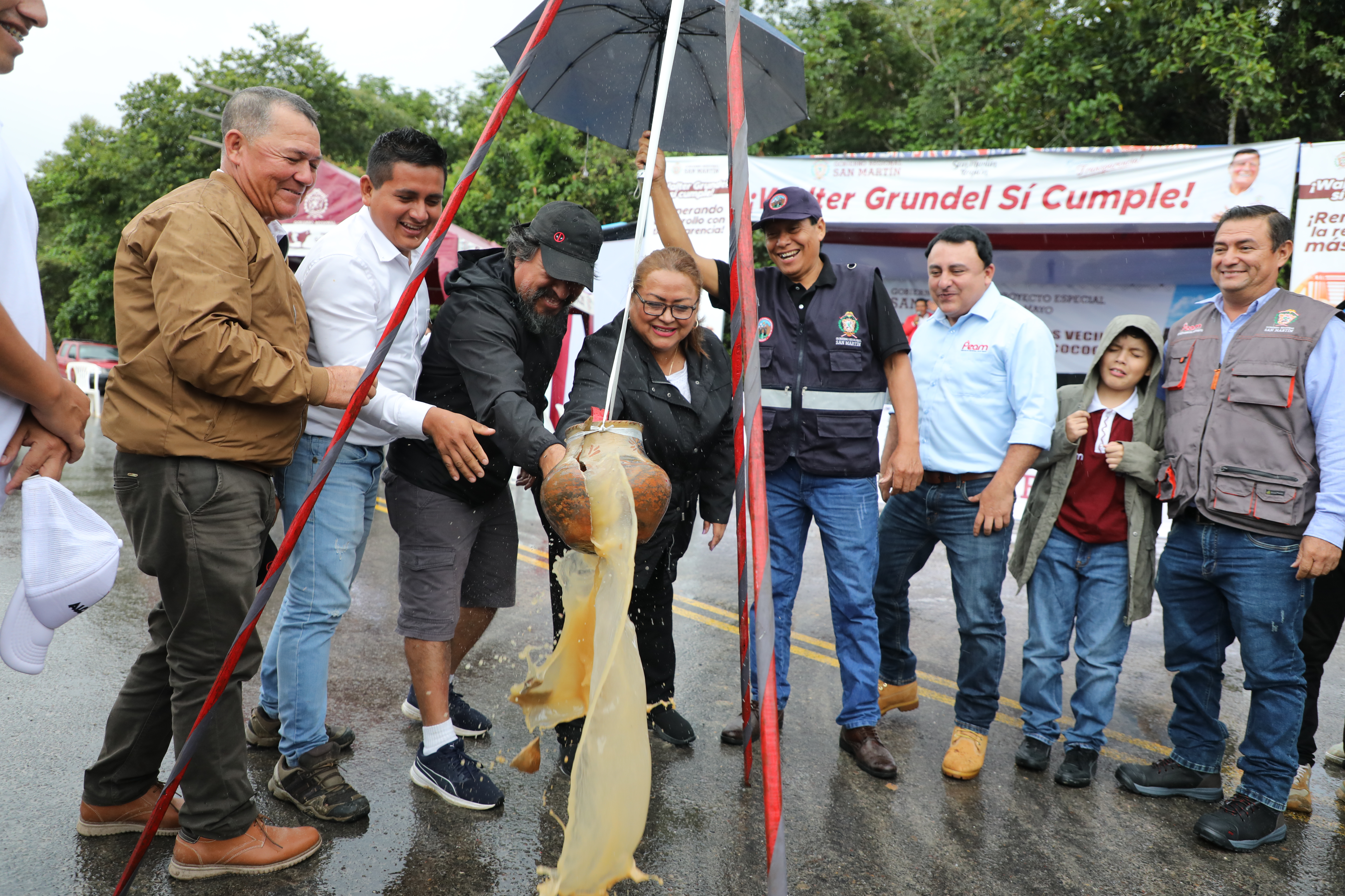GORESAM inaugura primera etapa del asfaltado
