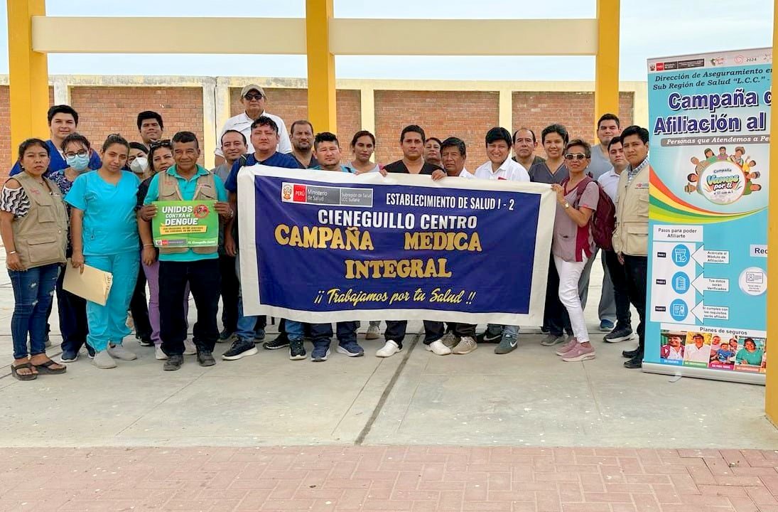 Con gran acogida se desarrolló la Campaña de Salud Integral Gratuita, organizada por el personal del Centro de Salud Cieneguillo Centro de la Dirección Sub Regional de Salud Luciano Castillo Colonna. La jornada se realizó en la I.E. 14791 Los Ranchos y permitió la atención de aproximadamente 250 personas, entre niños, adultos y adultos mayores de las jurisdicciones de Cieneguillo Centro y Cieneguillo Norte, en Sullana.
Durante la actividad, los asistentes accedieron a diversos servicios médicos, como medicina general, ginecología, obstetricia, odontología, atención integral de niños, laboratorio, psicología y vacunación, además del descarte de embarazo, diabetes, VIH y anemia.
La campaña contó con el apoyo de la Junta Vecinal Comunal (JUVECO) de San Juan de Los Ranchos y los tenientes gobernadores, quienes contribuyeron a la convocatoria y organización. Asimismo, se recibió el respaldo de la empresa PURAFRUIT Company, que donó refrigerios para todos los asistentes, garantizando un espacio de atención acogedor.
"Este logro es resultado del trabajo articulado entre el sector salud, las organizaciones comunales y la empresa privada, demostrando que la unión de esfuerzos permite llevar atención médica de calidad a quienes más lo necesitan", destacó la jefa del establecimiento de salud, Dra. Tania Oblitas.
El Gobierno Regional Piura a través la DSRSLCC reafirma su compromiso de continuar promoviendo acciones en favor de la salud y el bienestar de la comunidad, acercando servicios esenciales a la población que más lo necesita.