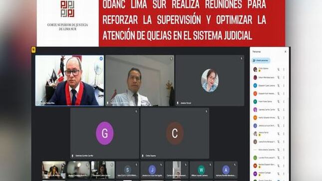 Odanc Lima Sur realiza reuniones de coordinación con magistrados del distrito judicial