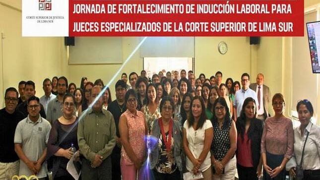 Corte Superior de Lima Sur realiza exitosa Jornada de Inducción Laboral para jueces especializados