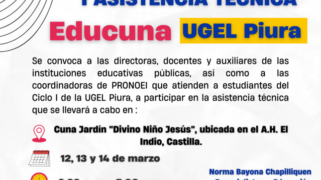 Asistencia Técnica  - Educuna UGEL Piura