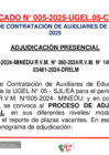 Vista preliminar de documento COMUNICADO 005-2025-CCAE2025 - ADJUDICACIÓN PRESENCIAL - 18-03-2025