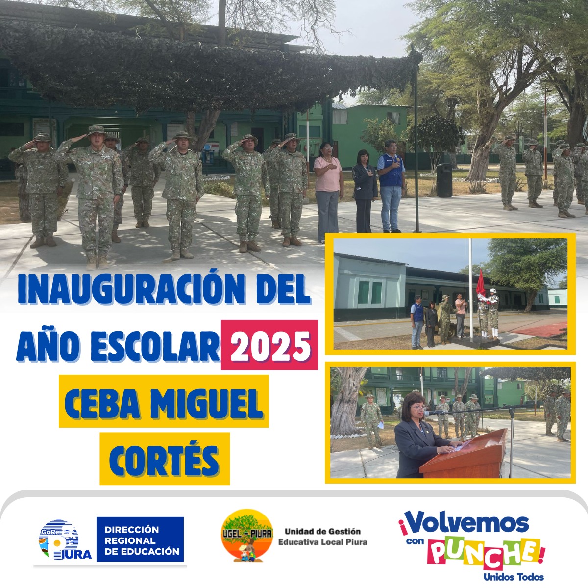 Inauguración del Año Escolar 2025 - CEBA Miguel Cortés