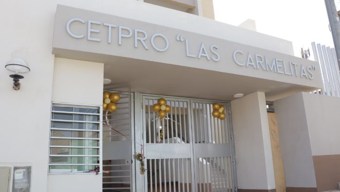 Jóvenes recibirán una educación técnica productiva de calidad en moderno Cetpro “Las Carmelitas”