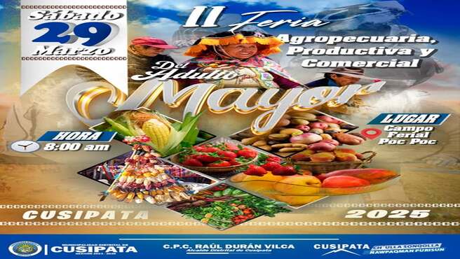 II Feria Agropecuaria, Productiva y Comercial del adulto mayor