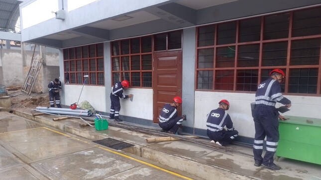 Ejército del Perú contribuye a la mejora de infraestructura educativa en Tarapoto