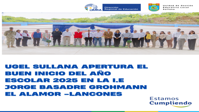 Apertura del Buen Inicio del Año Escolar 2025