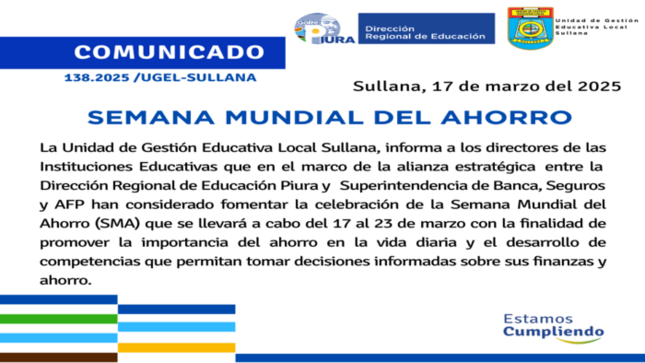 Comunicado N°138-2025