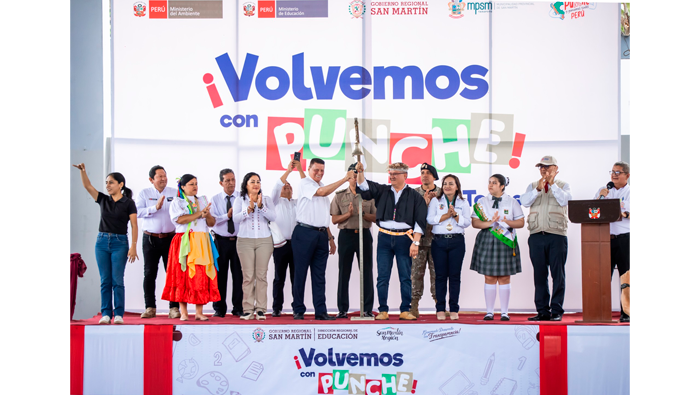 Alcaldesa participa del "Buen Inicio del Aรฑo Escolar con Campanazo".