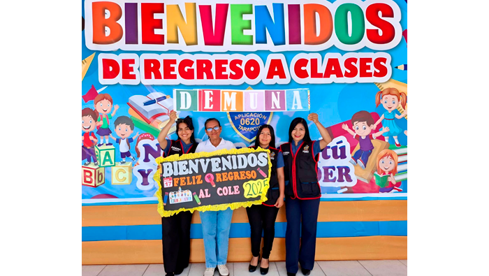 Volanteo informativo por el inicio al Aรฑo Escolar 2025.