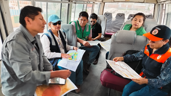 IGP y Municipalidad de Paucarpata identifican zonas seguras como medida de prevención ante erupciones volcánicas