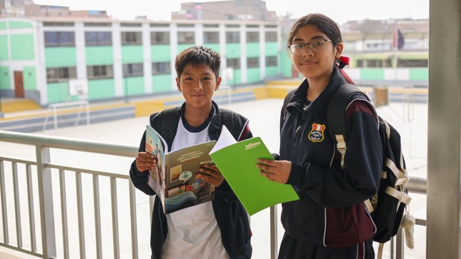 Inicio del año escolar en el colegio Pedro Labarthe 