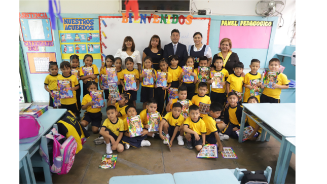 Además, el burgomaestre inauguró el nuevo módulo de almacenamiento para los alimentos del Programa Nacional Wasi Mikuna, garantizando una mejor distribución y conservación de los insumos destinados a nuestros niños.
