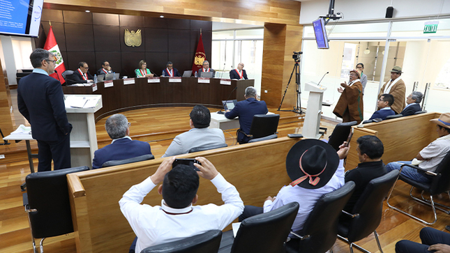 Pleno del Tribunal Constitucional sesionó en audiencia pública y dejó al voto ocho procesos constitucionales de diversas jurisdicciones