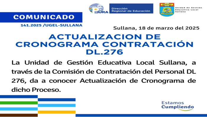Comunicado N°141-2025
